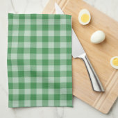 Mint Gingham Theedoek (Quarter Fold)