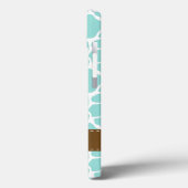 Mint Giraffe Patroon Case-Mate iPhone Case (Achterkant / Links)