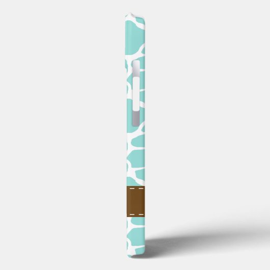 Mint Giraffe Patroon Case-Mate iPhone Case (Achterkant / Links)