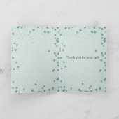 Mint Glam Confetti Stippen Bedankt (Binnen)