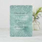 Mint Glam Glitter Kaart (Staand voorkant)