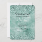 Mint Glam Glitter Kaart (Voorkant)