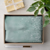 Mint Glam Glitter Tissuepapier (Geschenk)