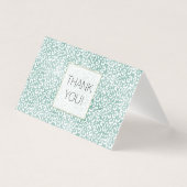 Mint Glam Leopard Print Dank u Kaart (Voorkant)