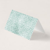 Mint Glam Leopard Print Dank u Kaart (Achterkant)