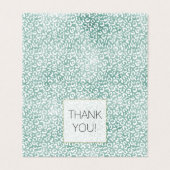 Mint Glam Leopard Print Dank u Kaart (Buitenkant ongevouwen)