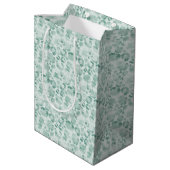 Mint Glam Leopard Print Medium Cadeauzakje (Achterkant Gekanteld)