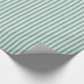 Mint Glam Stripes Cadeaupapier (Hoek)