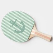 Mint Glitter Anchor Tafeltennisbatje (Zijkant)