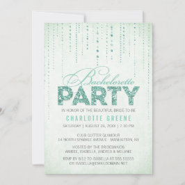 Mint Glitter Kijk Bachelorette Kaart