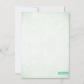 Mint Glitter look Vrijgezellenfeest -4,5 x 6,25 in Kaart (Achterkant)
