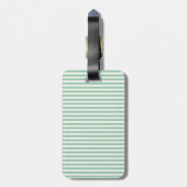 Mint Glitter Nautisch Anker Bagagelabel (Achterkant verticaal)