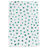 Mint Glitter Stippen Verjaardag Medium Cadeauzakje (Voorkant)