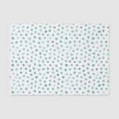 Mint Glitter Stippen Verjaardag Tissuepapier (Voorkant)