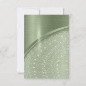 Mint Glitter Vrijgezellenfeest Verjaardag Sweet 16 Kaart (Achterkant)