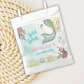 Mint glittersparelstaart onder de zee bedankzakje