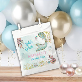 Mint glittersparelstaart onder de zee  bedankzakje