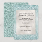  Mint Glitzy Sparkle Glitter   Kaart (Voorkant / Achterkant)