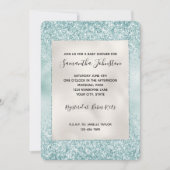  Mint Glitzy Sparkle Glitter   Kaart (Voorkant)