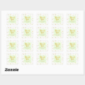 Mint Gold Baby shower Dank u voor Sticker (Vel)
