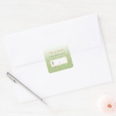 Mint Gold Boutique Prijskaartje Vierkante Sticker (Envelop)