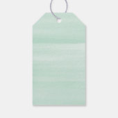 Mint Gold Brown Deer Woodland Holiday Gift Label Cadeaulabel (Achterkant)