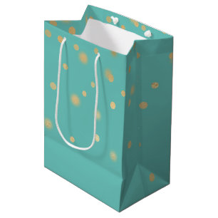 Mint Gold-Confetti Medium Cadeauzakje