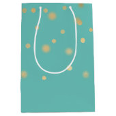 Mint Gold-Confetti Medium Cadeauzakje (Voorkant)