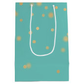 Mint Gold-Confetti Medium Cadeauzakje (Achterkant)