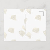 Mint Gold Diamonds Denken aan jou Briefkaart (Achterkant)