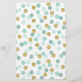 Mint Gold die het beste Baby shower-spel kent (Achterkant)