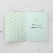 Mint Gold Eyelashes Kaart (Binnen)