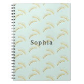 Mint Gold Eyelashes Notitieboek (Voorkant)