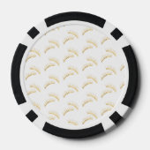 Mint Gold Eyelashes Poker Chips (Achterkant)