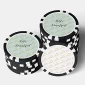 Mint Gold Eyelashes Poker Chips (Opstapeling)