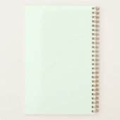 Mint & Gold-gepersonaliseerde fitness Planner (Achterkant)