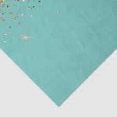 Mint Gold Glam Glitter Bruiloft Tissuepapier (Detail)