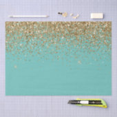 Mint Gold Glam Glitter Bruiloft Tissuepapier (Craft)