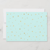Mint & Gold Glitter Cake Foto van 1 oktober Kaart (Achterkant)