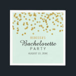 Mint Gold Glitter confetti Bachelorette Servetten<br><div class="desc">Collectie in de Little Bayleigh store.</div>