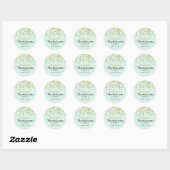 Mint Gold Glitter confetti Bachelorette Sticker (Vel)