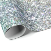 Mint Gold Paarse Glitter Cadeaupapier (Rol Hoek)