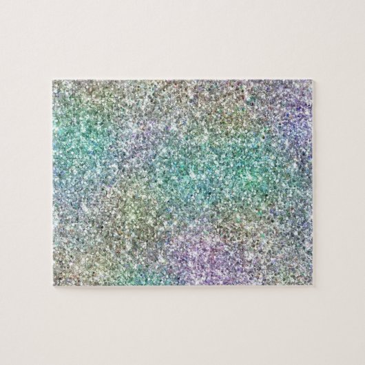 Mint Gold Paarse Glitter Legpuzzel (Horizontaal)