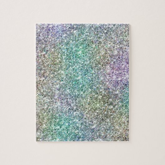Mint Gold Paarse Glitter Legpuzzel (Verticaal)