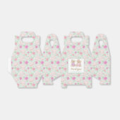 Mint Gold Rozen Tea Party Baby shower Favor Box Bedankdoosjes (Uitgevouwen)