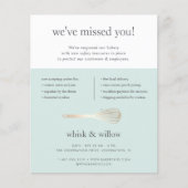 Mint & Gold Whisk Bakery Bedrijfsheropening Flyer (Voorkant)