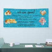 Mint & Gold Whisk Bakery Business ReOpening Spandoek (Beurs)