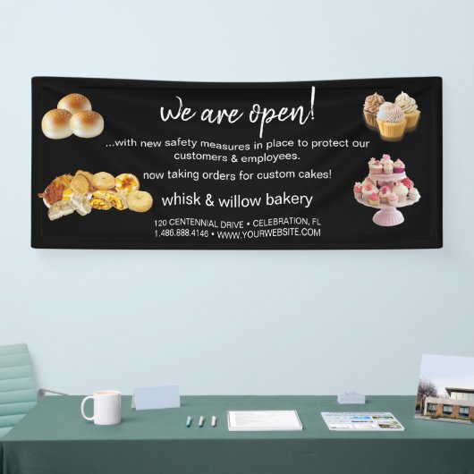 Mint & Gold Whisk Bakery Business ReOpening Spandoek (Beurs)