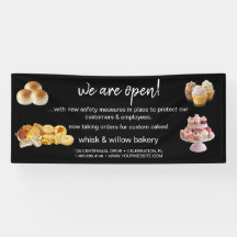 Mint & Gold Whisk Bakery Business ReOpening