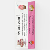 Mint & Gold Whisk Bakery Business ReOpening Spandoek (Verticaal)